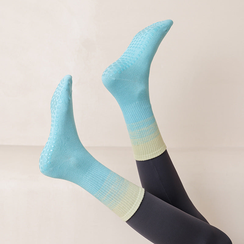 Gradient Yoga Socks Children's Professional Non-slip Autumn And Winter