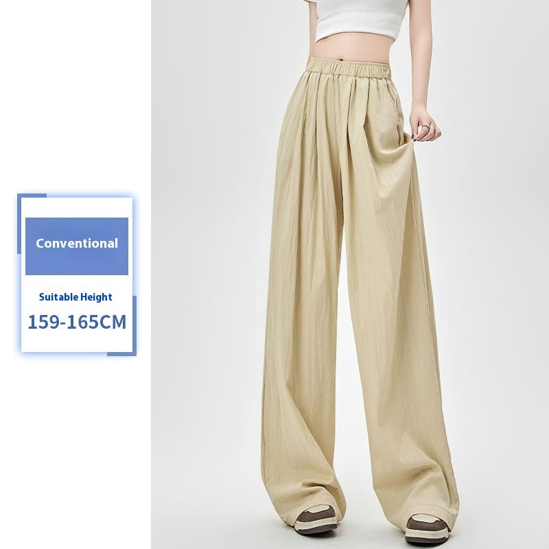 Women's Summer Thin High Waist Loose Casual Wide Leg Pants