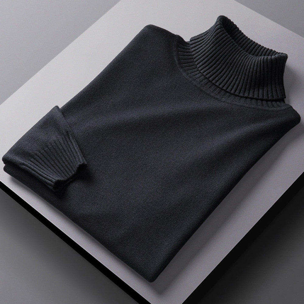 High Collar Sweater Men's Warm Trend Two Lapels
