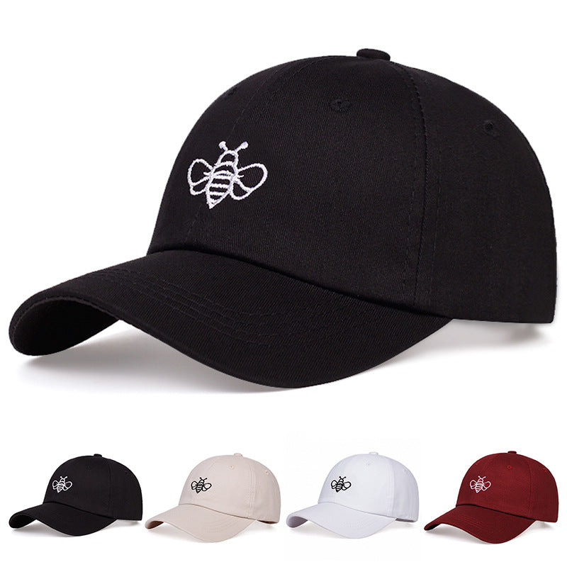Cartoon Bee Embroidered Baseball Sun Hat