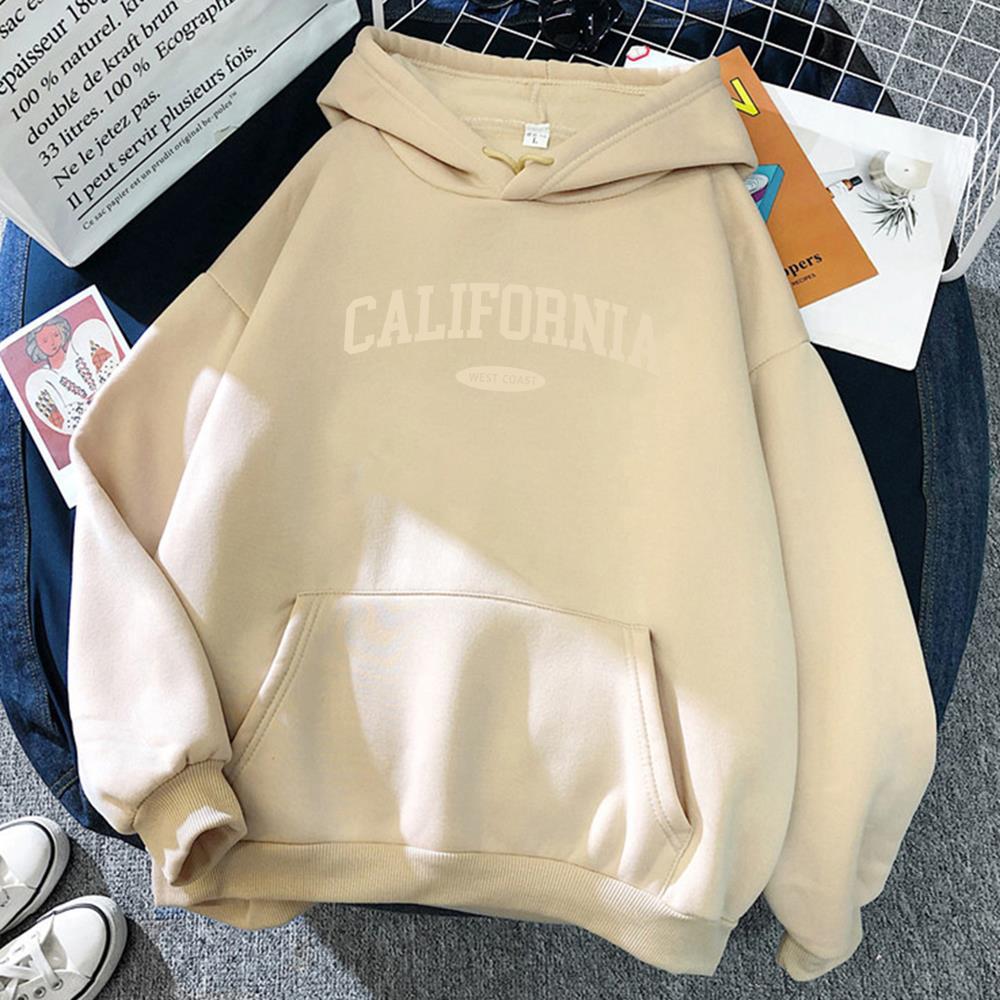 Women's Hooded Street Pocket Round Neck Sweatshirt