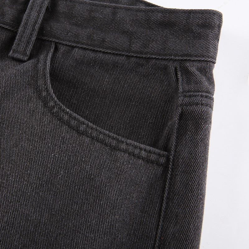 Casual Trendy Sexy Women's Jeans With Ripped Raw Edges