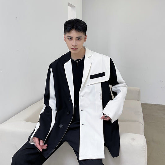 Black And White Niche Men's And Women's Same Spring New Blazer