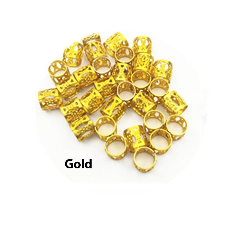 Braid Special Hair Ring Hair Clip Flower Bead Tube African Twist Hair Accessories Hollow Ring