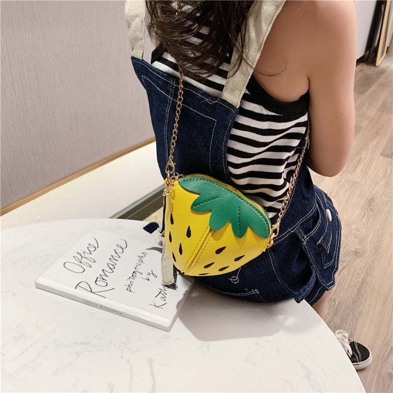 Children's Bag Strawberry Chain Messenger