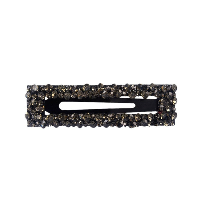 Diamond Colorful Crystals Rectangular BB Clip Break Hair Side Bang Clip
