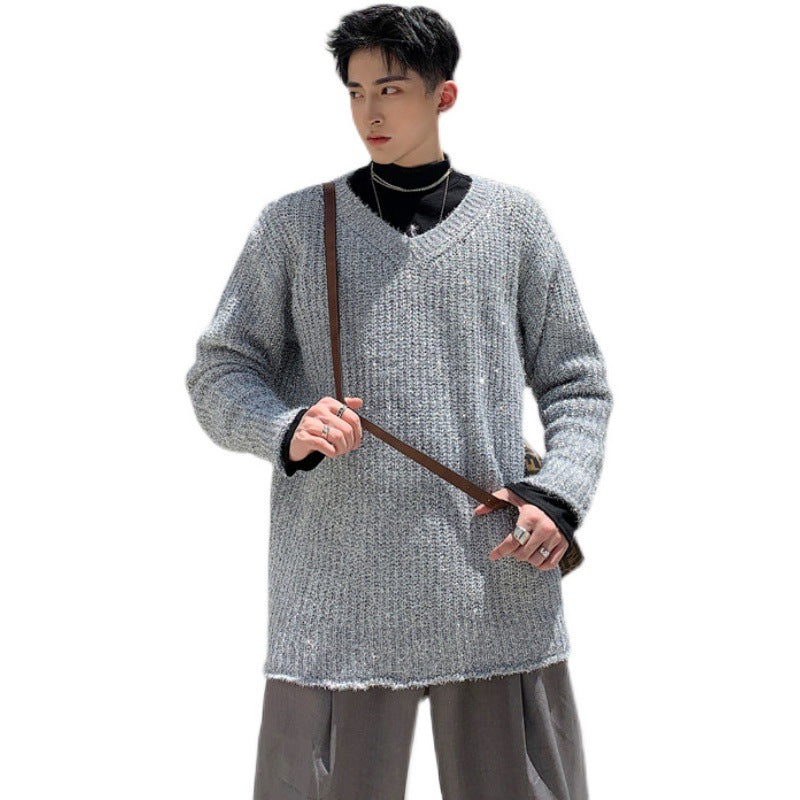 Fashion Unisex Coarse Wool Loose Coat