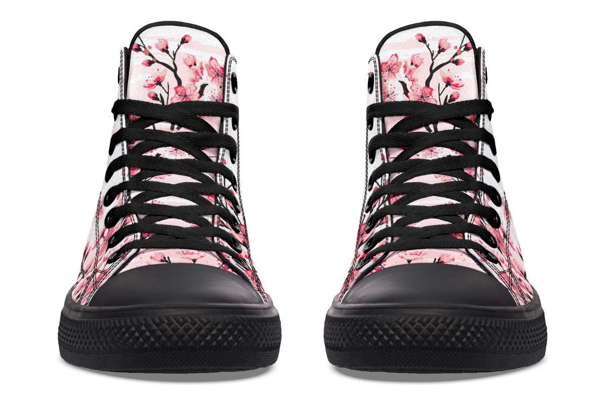 Printed Couple High-top Canvas Shoes