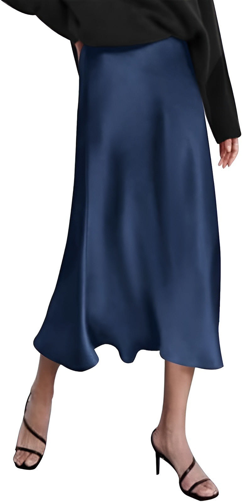 Autumn New Satin Skirt Women's Designer Style