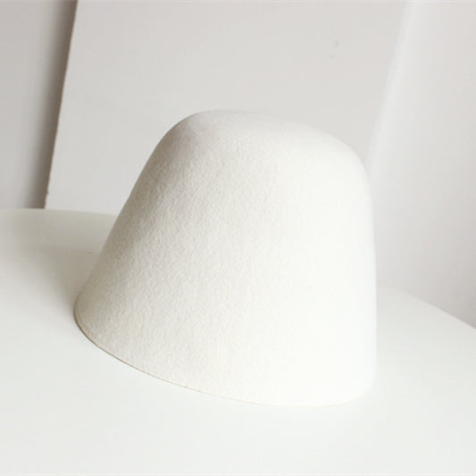 Women Retro Small Brim Face Covering Hat