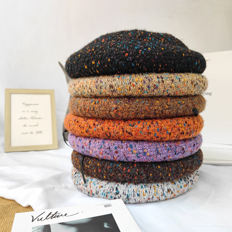 Fashionable Versatile Artist Hat Vintage Pumpkin