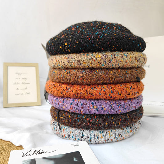 Fashionable Versatile Artist Hat Vintage Pumpkin
