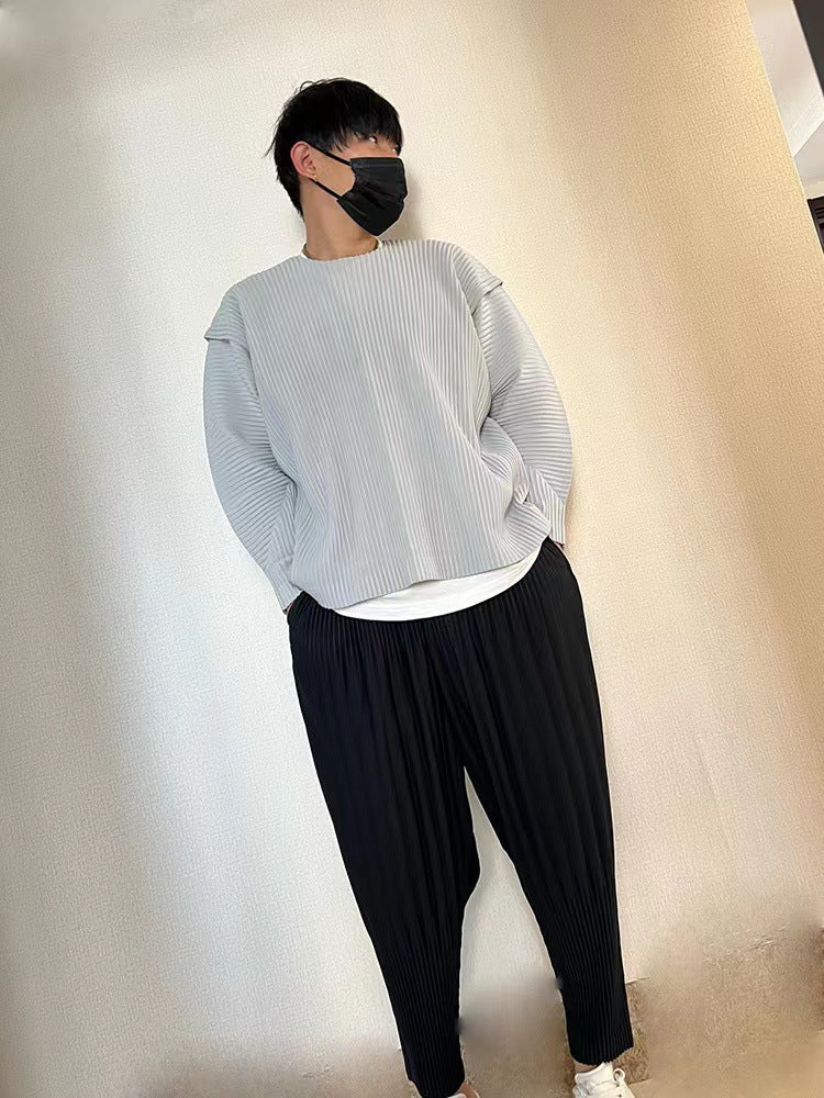 Long Sleeve Round Neck Men's Casual Loose Sweater