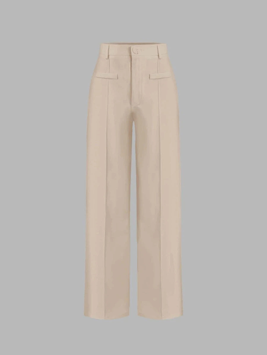 High Waist Drooping Wide Leg Pants