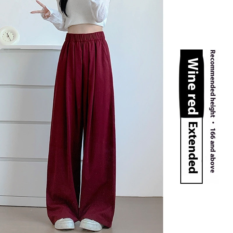 High Waist Drooping Casual Straight-leg Idle Style Mopping Yamamoto Pants