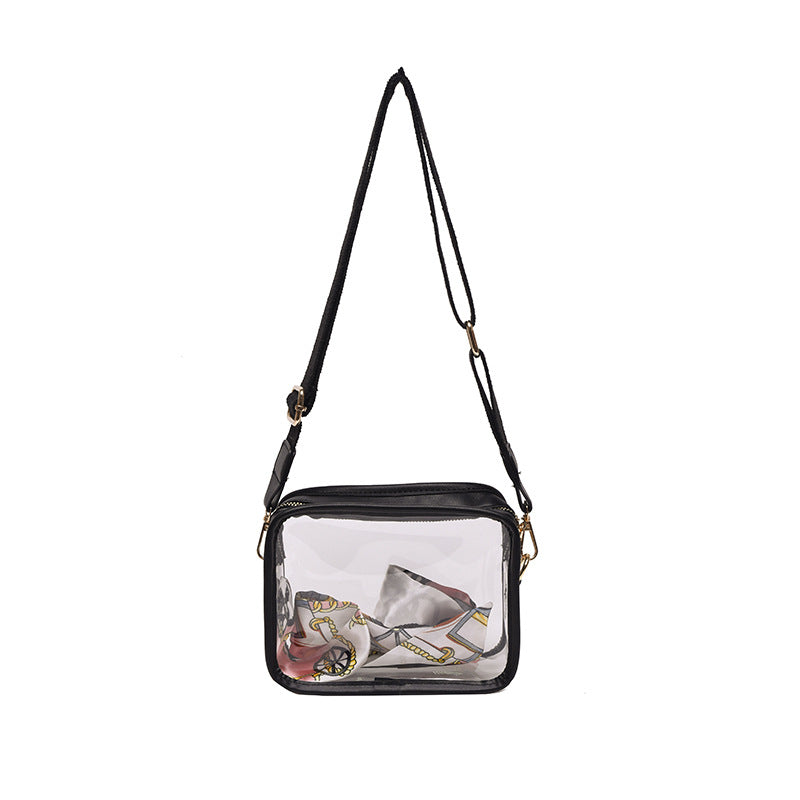 Wide Shoulder PVC Single Shoulder Diagonal Cross Phone Bag