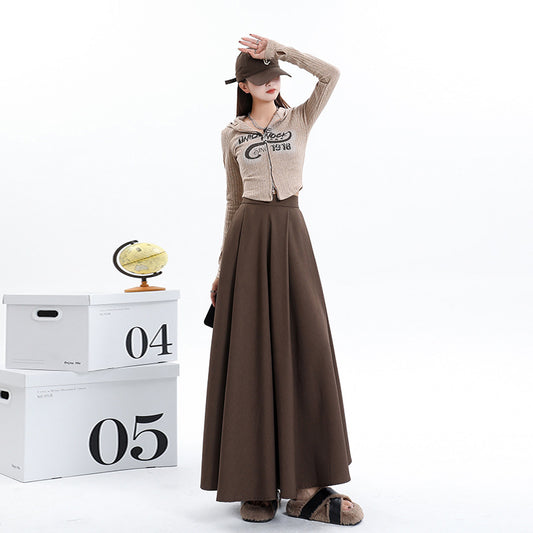Autumn And Winter High Waist Slimming Skirt