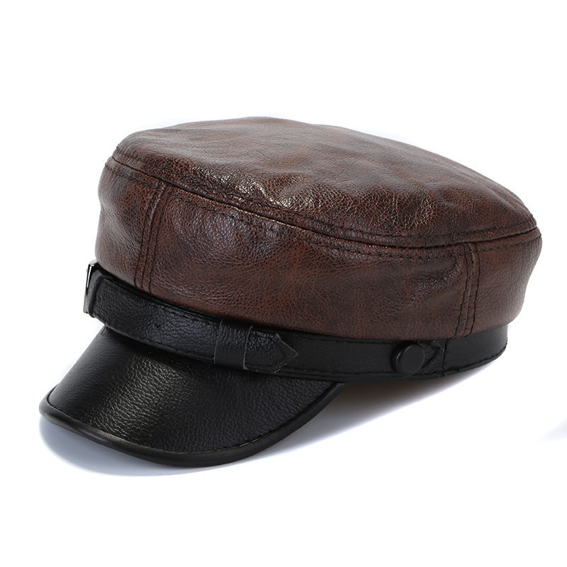 Men And Women Fashion Casual Cowhide Duck Tongue Hat