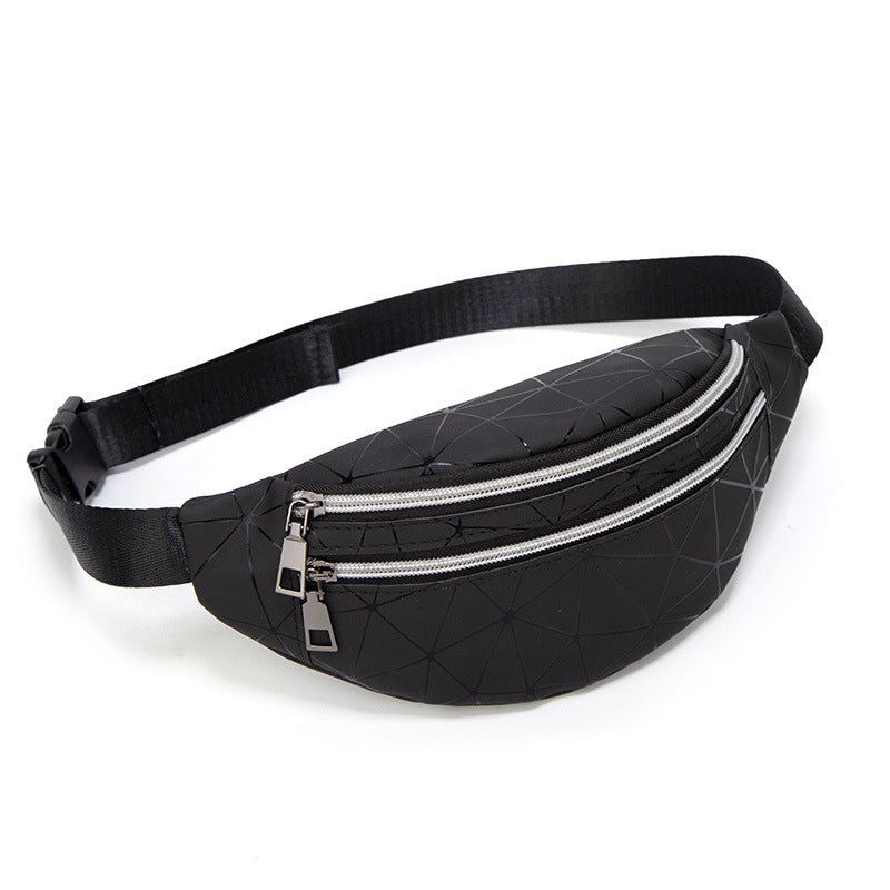 Lingge Personality Chest Bag Double Pocket Shell-shaped Shoulder Waist