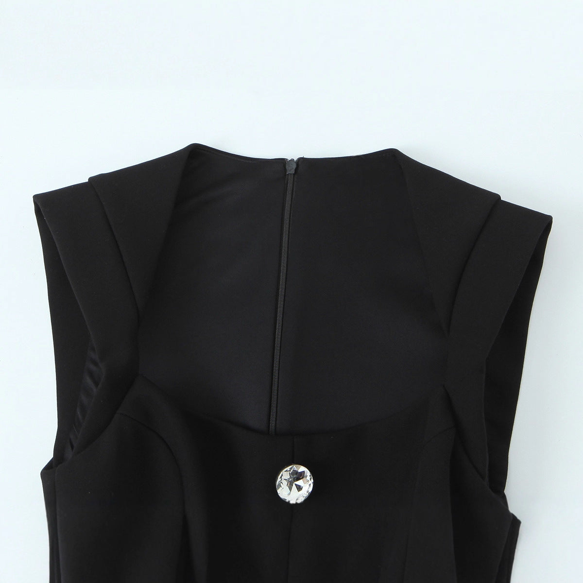 New Summer Niche Slim-fit Jumpsuit With A Solid-color Vest Top