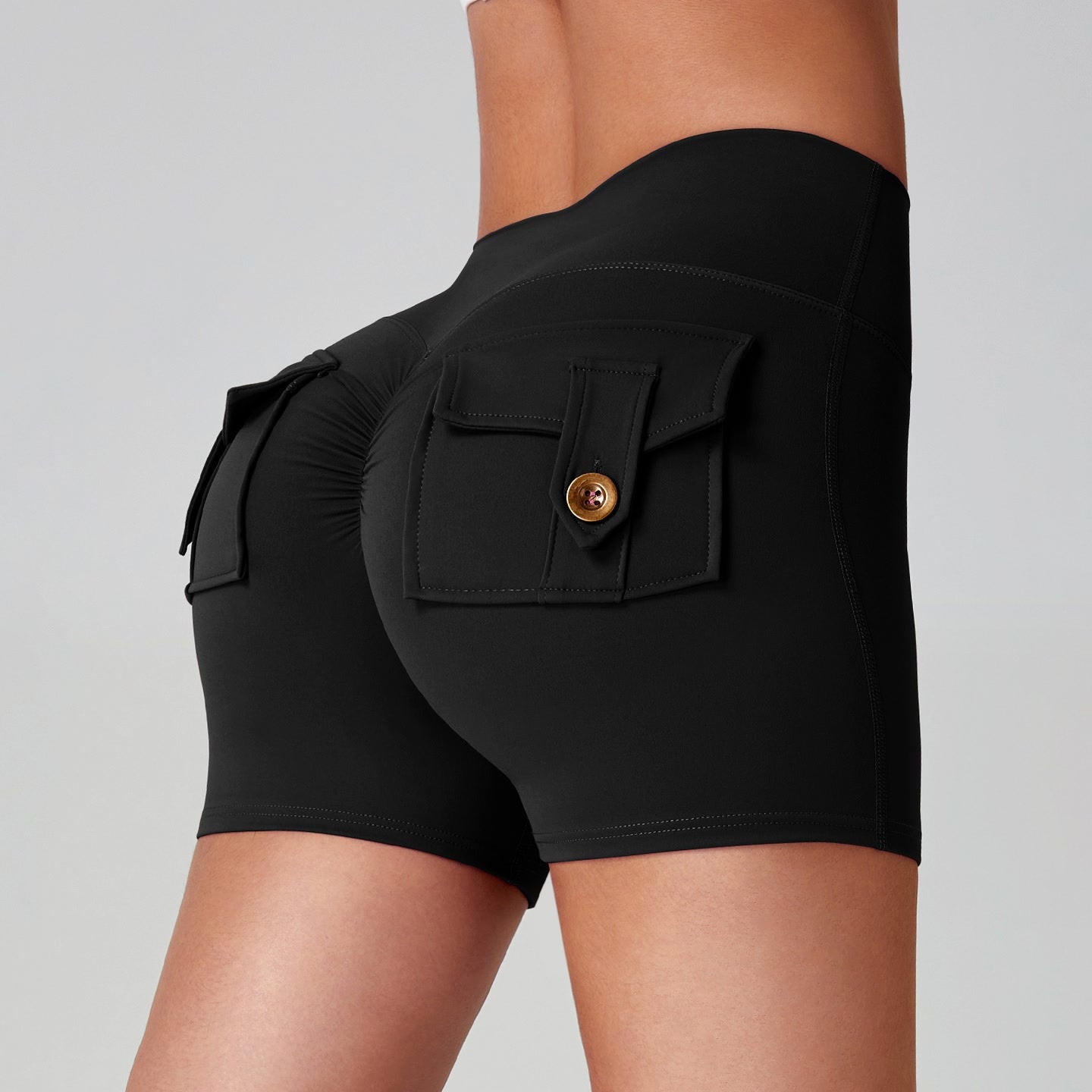 Naked Women Feeling High Elastic Running Quick-drying Pants