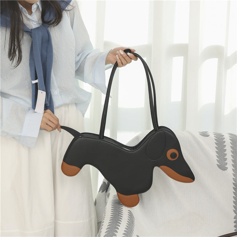 Sausage Dog Vintage Portable Shoulder Bag