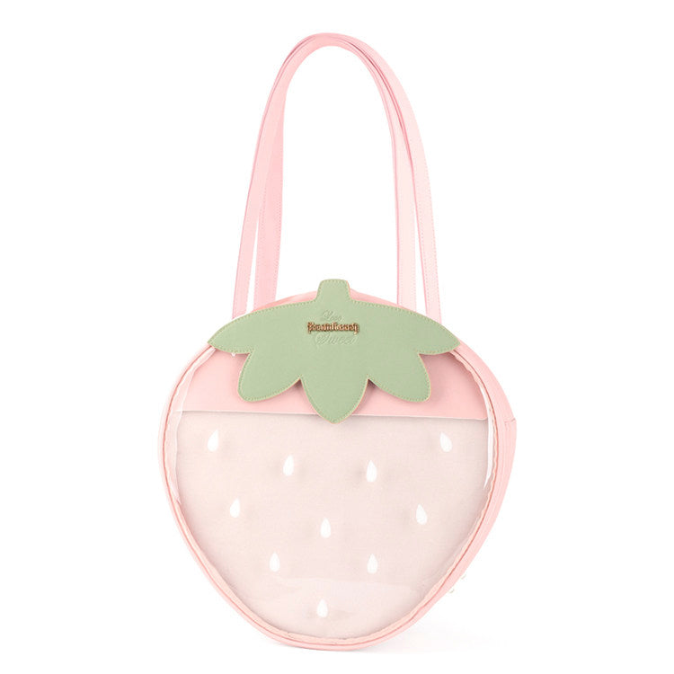 Soft-girl Strawberry Transparent Bag Lolita Single-shoulder Design
