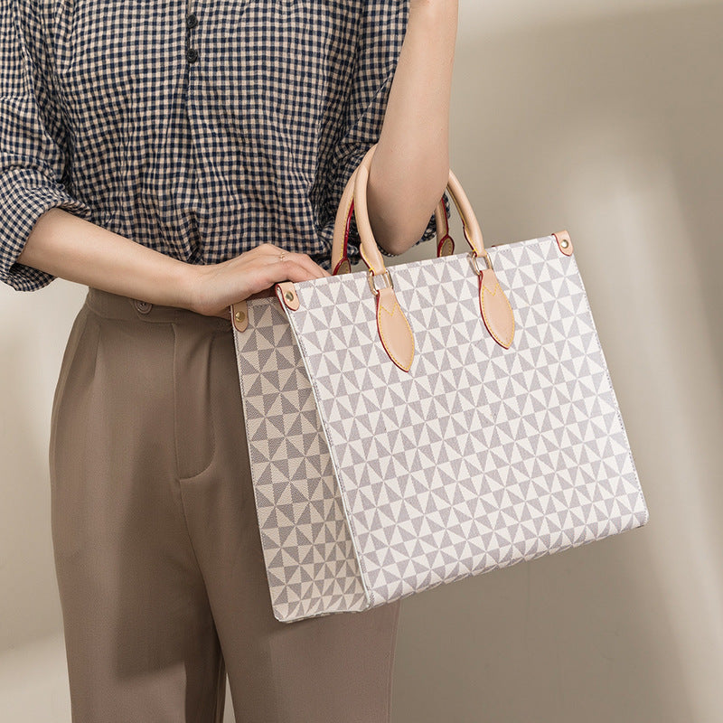 Ny Fashion Pendler Dame Tote Taske Stor Kapacitet Enkelt Skuldertaske