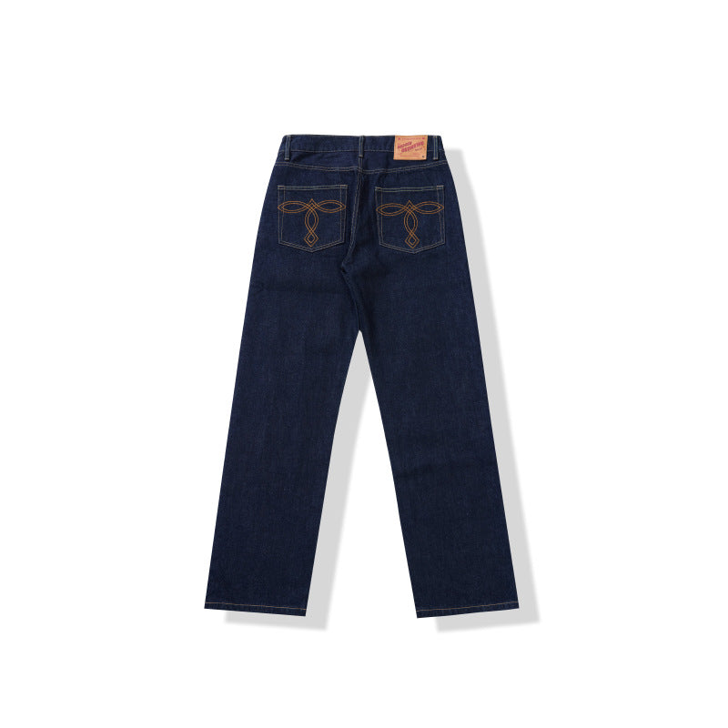 Straight Classic Bag Hua Tu Teng Denim Jeans
