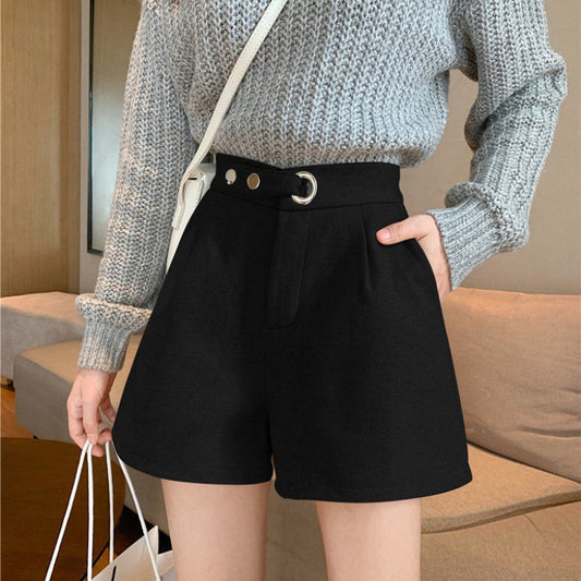 Spring And Summer High Waist Petite Slimming And Wide Leg A-line Outerwear Boot Pants