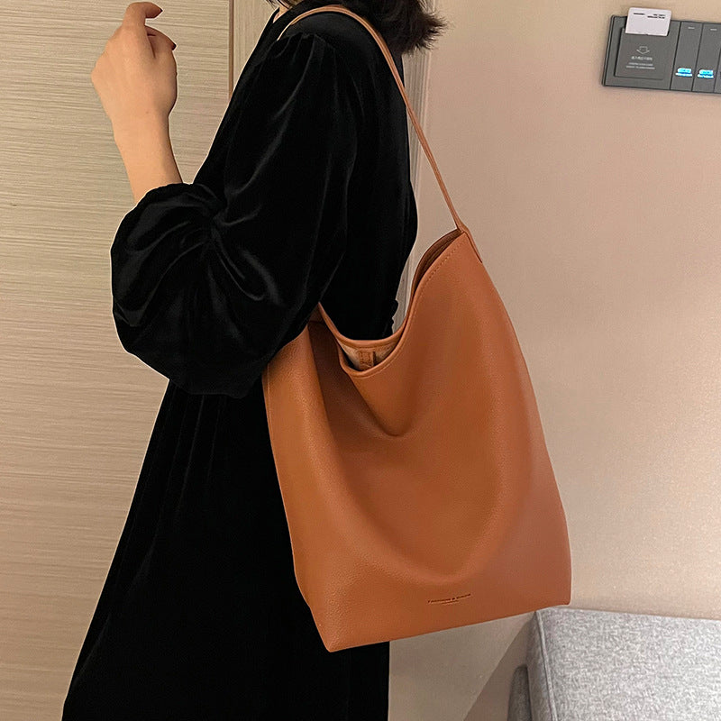 Female Simple Senior Sense Bucket Bag