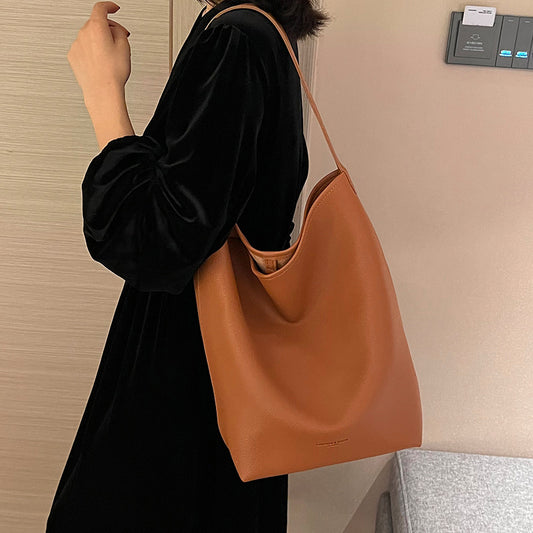 Female Simple Senior Sense Bucket Bag