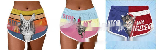 Digital Trendy Casual Women's Shorts