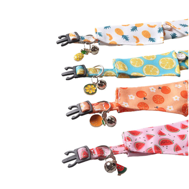 Fruit Blossom Series Bow Tie Cat Collar