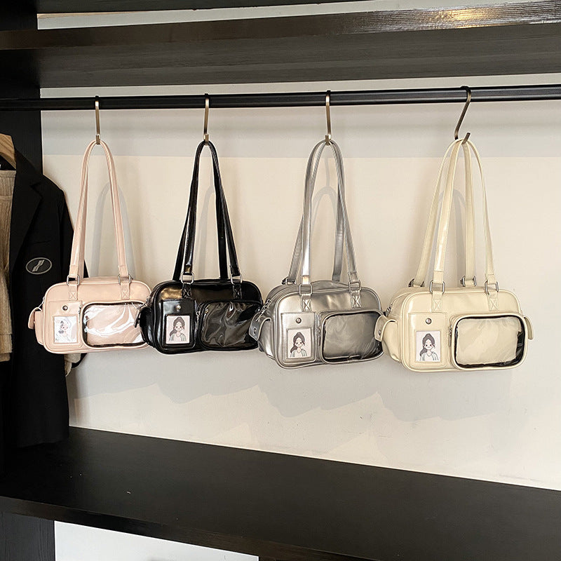 Large Capacity Crossbody Transparent Two-dimensional Cartoon Backpack