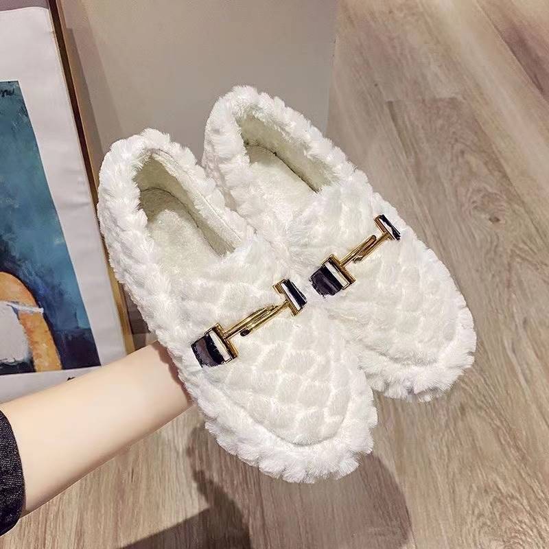 Fleece Warm Thick Soled Cotton Shoes Woolly Shoes Casual Shoes