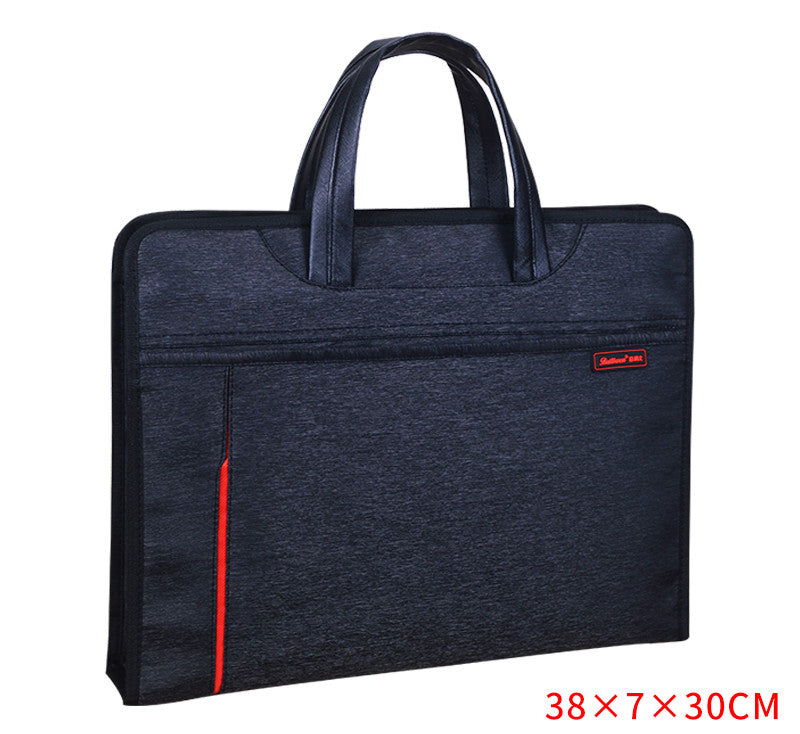 File Bag Large Capacity Waterproof Briefcase Canvas