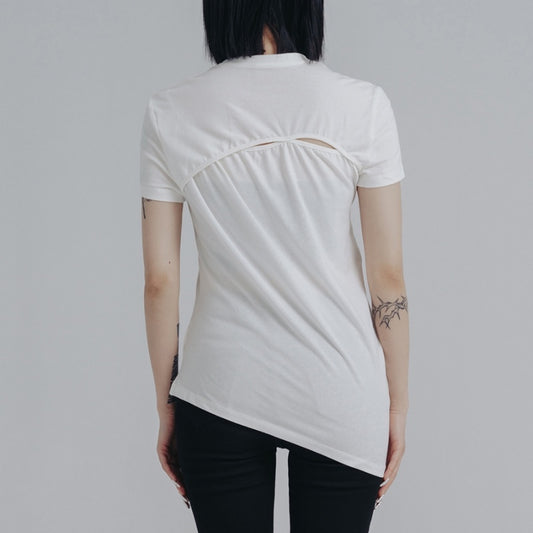 Personalized Circular Arc Design Simple And Thin Short Sleeve