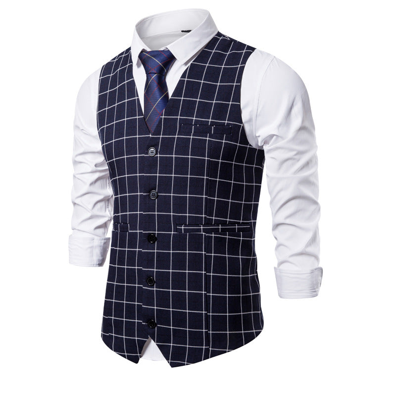 Herre Slim Fitternet Knapvest