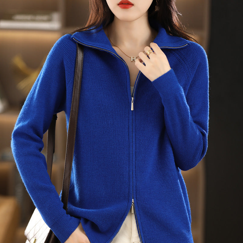 Knitted Cardigan Women's Long-sleeved Sweater
