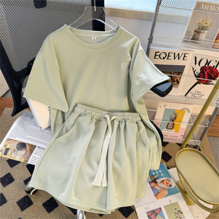 Women's Summer Short-sleeve Pants Set