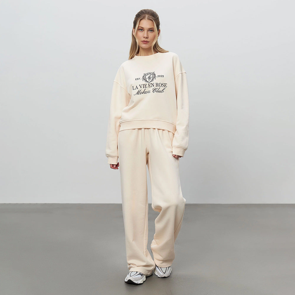 Casual Trousers Women's Sweater Suit