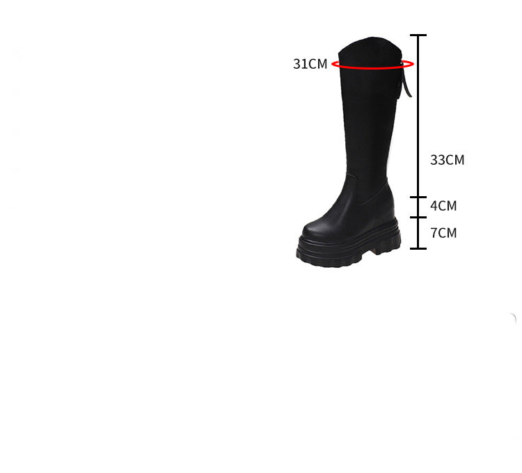 Women's Korean Style Slim But Knee Boots