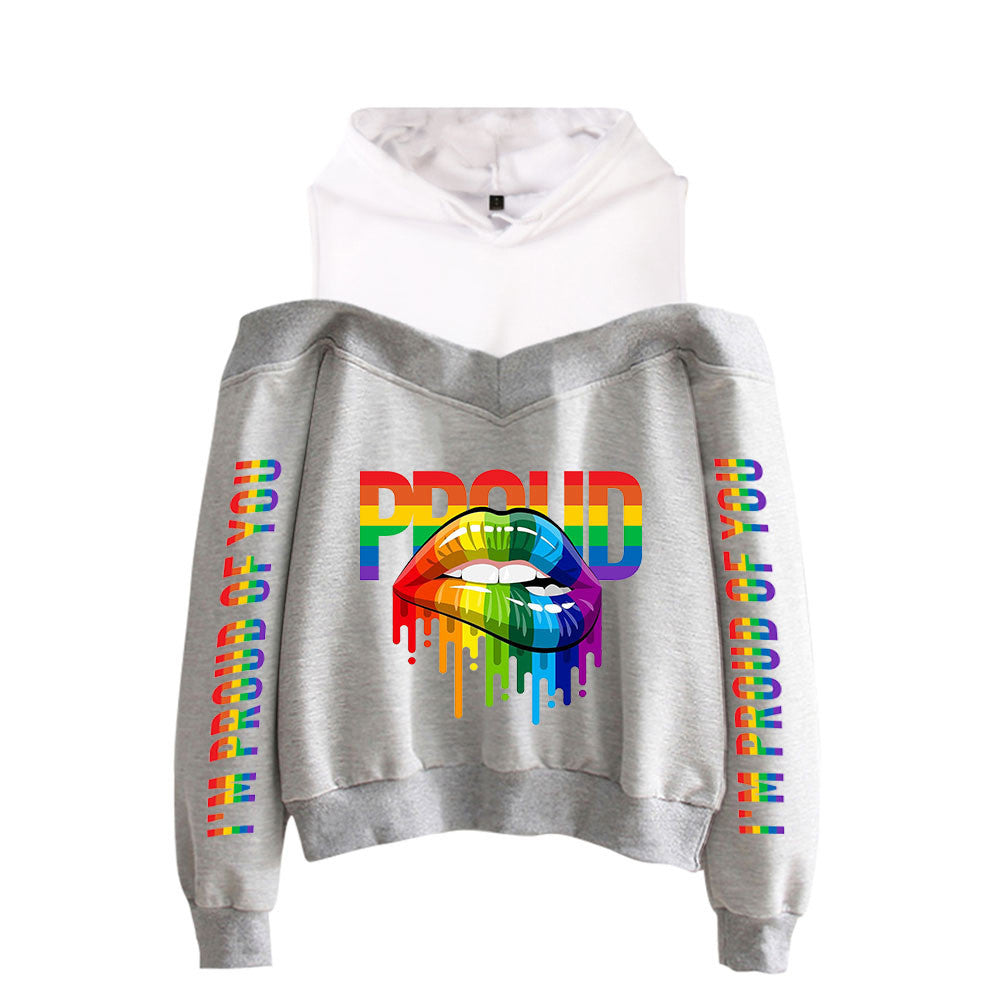 New Sexy Off-the-shoulder Hoodie For Women
