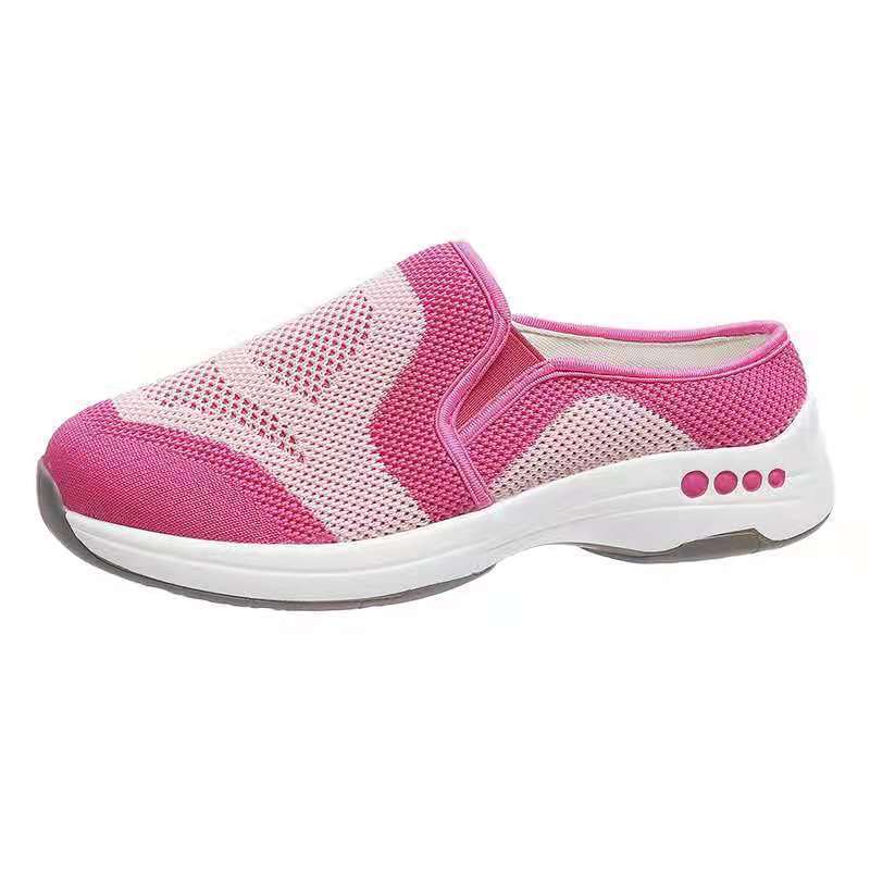 Women's Breathable Fly Woven Mesh Casual Shoes One Pedal