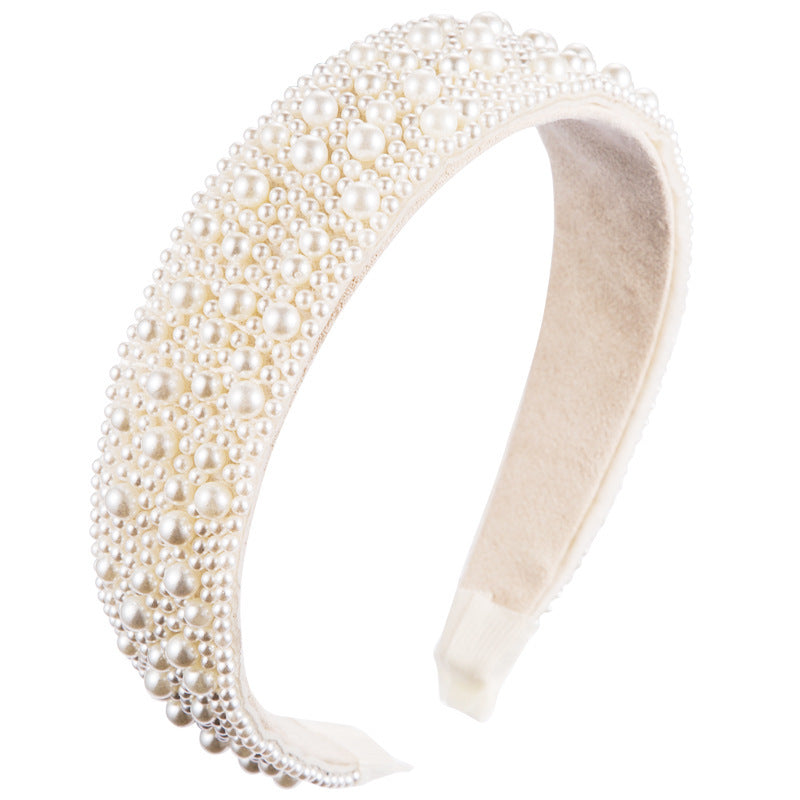 Bridal Retro Affordable Luxury Pearl Headband Hair Accessories