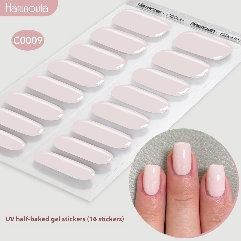 Nail Stickers UV Gel Nail Sticker Semi-curing