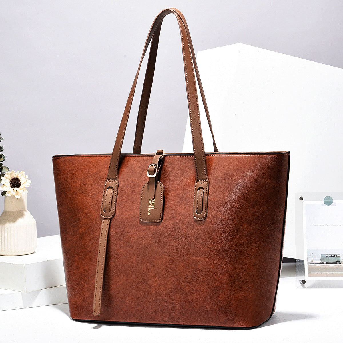 Leather Pattern Shoulder Messenger Bag Versatile High Quality Handbag