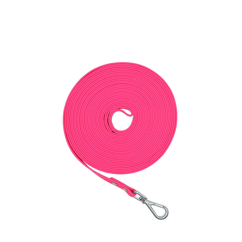 Pet Supplies PVC Embossed Lengthened Hand Holding Rope Waterproof Dog Walking