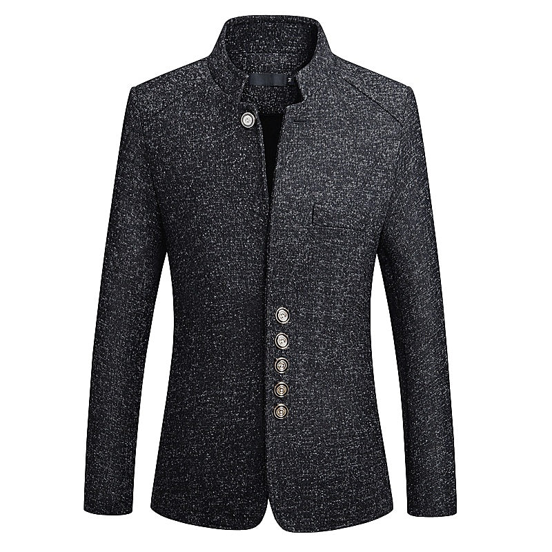 British gentleman stand collar jacket